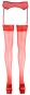 Straps-Strümpfe Rot S