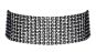 Schwarzes Halsband mit Strasssteinchen 