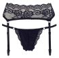 Schwarzer Strapsgurt und String S