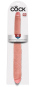 King Cock 16“ Tapered Double Dildo Hell (40,6 cm, Ø 4,3 cm) 