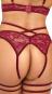 Abierta Fina Ouvert-Set mit BH & Straps-Slip S