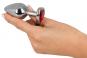 Aluminium-Analplug mit Schmuckstein Medium