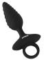 ANOS Flexible Butt Plug Twisted Design with Vibrations 