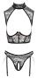 Ouvert-Set mit Top & Straps-Slip S
