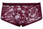 Dunkelrote Pants aus floraler Spitze 2XL