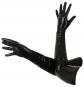 Lange Latex-Handschuhe Schwarz 