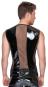 Ärmelloses Shirt im Lack-Netz-Mix S