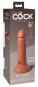 King Cock Elite 6“ Dual Density Silicone Cock Tan (17,8 cm, Ø 3,7 cm) 