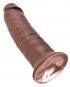 King Cock 10“ Cock (25,4 cm, Ø 6,1 cm) Brown