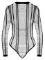 Langarm Body ouvert (S-L) 