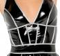 Neckholder-Kleid aus Lack S