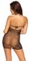 Netz-Minikleid mit Allover-Strassbesatz (S-L) 