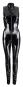 Lack-Overall mit 2-Wege-Zip XL