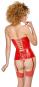 Rote Corsage aus Lack S