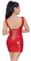 Rotes Lack-Kleid 