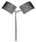 Schwarzes Halsband mit Strasssteinchen 