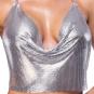 Silbernes Metall-Top 