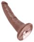 King Cock 7“ Cock (20,5 cm, Ø 4,1 cm) Brown