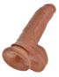 King Cock 9“ Cock with Balls (22,9 cm, Ø 5,1 cm) Tan