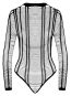 Langarm Body ouvert (S-L) 