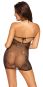 Netz-Minikleid mit Allover-Strassbesatz (S-L) 
