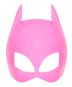 Pinke Kopfmaske aus Lack 