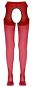 Rote Straps-Strumpfhose in Strapsgurt-Optik (S/M) 