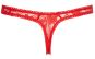 Roter Ouvert Spitzenrio XL