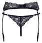 Schwarzer Strapsgurt und String S