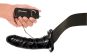 Vibrating Hollow Strap-On (17 cm, Außen-Ø 4,5 cm) Schwarz