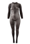 Ouvert Langarm-Catsuit 