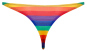 Herren String Regenbogen S