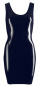 Latex-Minikleid ohne Arm XS