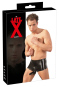 Latex-Pants mit Penis/Hodenhülle Schwarz S/M