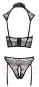 Ouvert-Set mit Top & Straps-Slip S