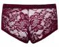 Dunkelrote Pants aus floraler Spitze 2XL