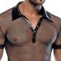 Herren Shirt Mix Netz und Wetlook S