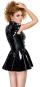 Lack-Minikleid mit kurzem Arm M