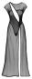 Langes Netzkleid S