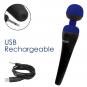 PalmPower Recharge (19,5 cm, Massagekopf-Ø 4 cm) Blau