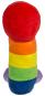 Plüsch-Penis Regenbogen 