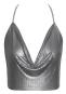 Silbernes Metall-Top 