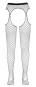 Straps-Strumpfhose grobes Netz ouvert (S-L) 