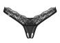 Obsessive String ouvert Arrowel Schwarz L/XL