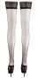 Halterlose Satin-Sheers-Strümpfe XS