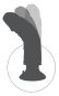 King Cock 9" Vibrating Cock with Balls (23 cm, Ø 4,8 cm) Hautfarben Hell