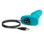 b-Vibe Rimming 2 (15 cm, Ø 2,7 bis 4 cm) Türkis