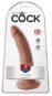 King Cock 7“ Cock (20,5 cm, Ø 4,1 cm) Tan