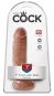 King Cock 7“ Cock with Balls Tan (17,8 cm, Ø 4,6 cm) 