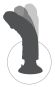 King Cock 8“ Vibrating Cock with Balls (24 cm, Ø 5,2 cm) 